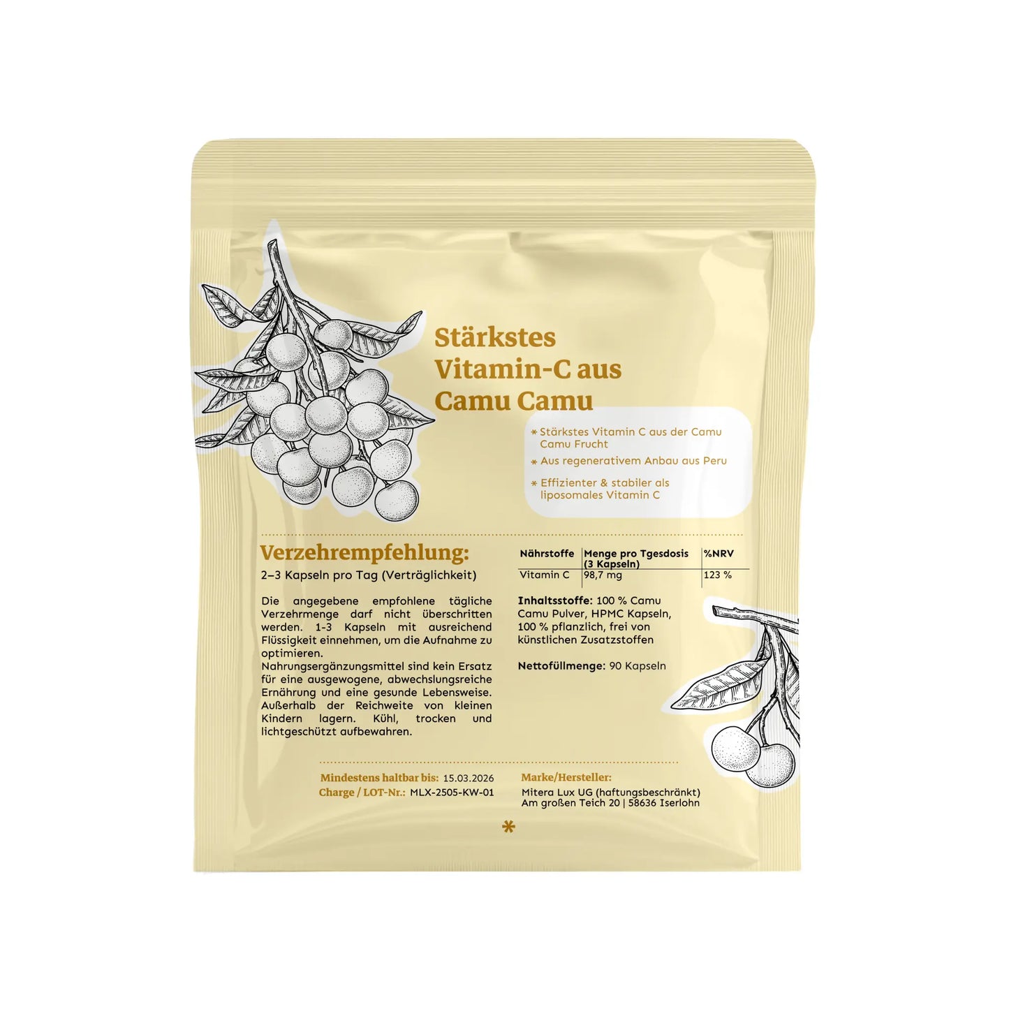 Vitamin C aus Camu Camu – Hoch bioverfügbar & vegan - Kraftwelle
