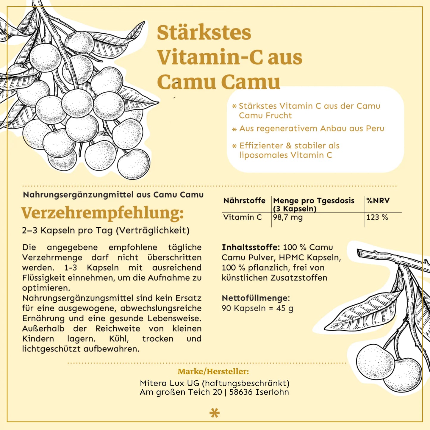 Vitamin C aus Camu Camu – Hoch bioverfügbar & vegan - Kraftwelle