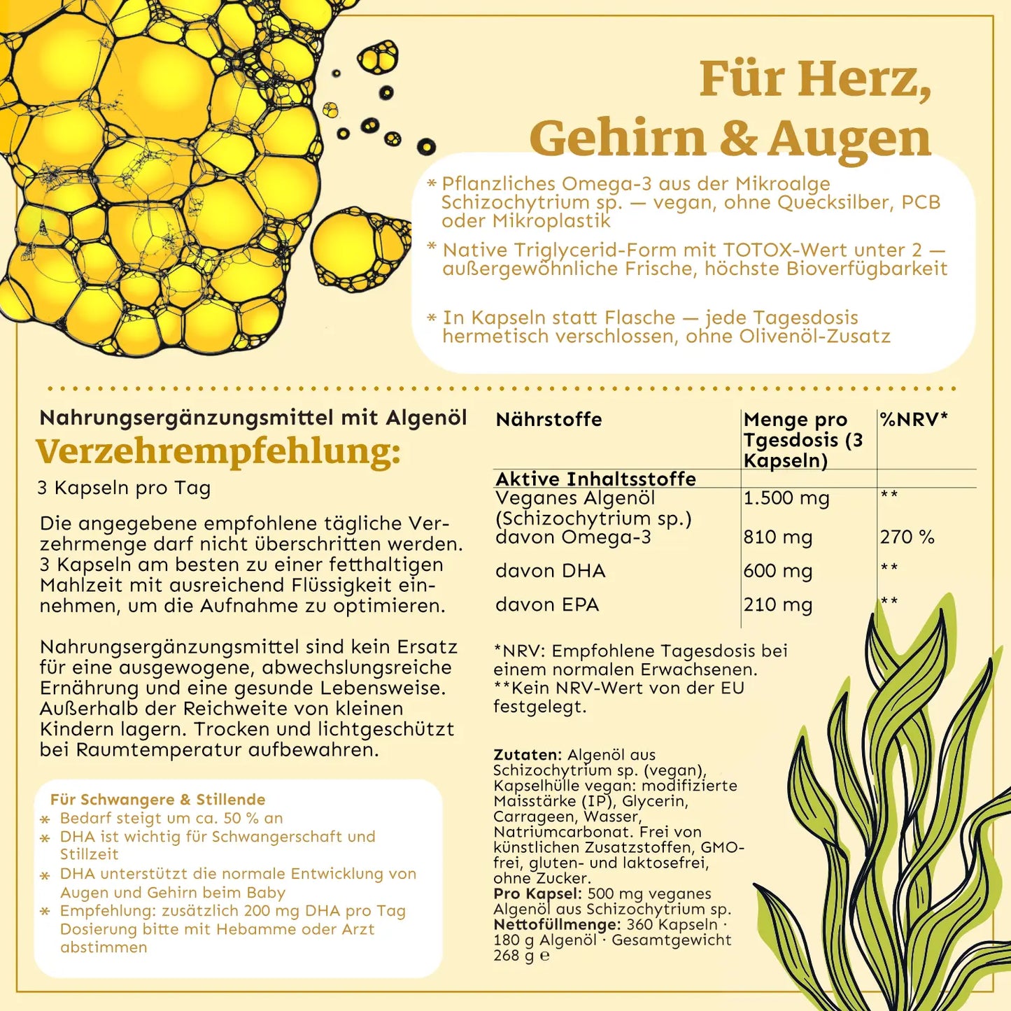 Premium Vitamin D3 aus Shiitake-Pilzen + K2 und Omega-3 - LichtFluss