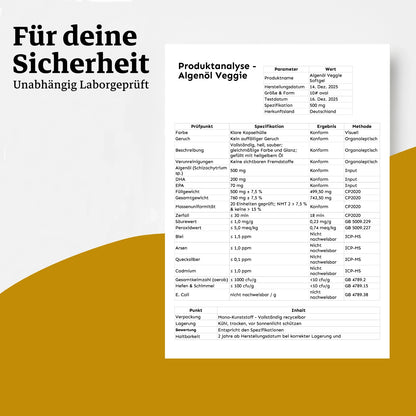 Premium Omega-3 aus Algenöl - ZellFluss